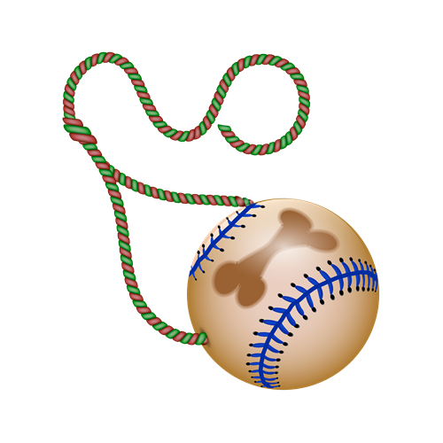 Futterball aus Leder